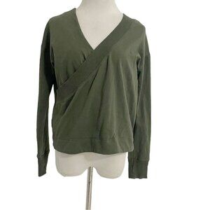Sweaty Betty Size Small  Long Sleeve Shirt Faux Wrap